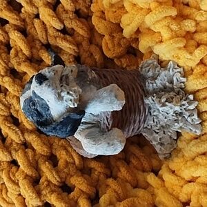 Dirty Dog Paw Prints GOEBEL Puppy dog taking a bath Who's A Good Boy